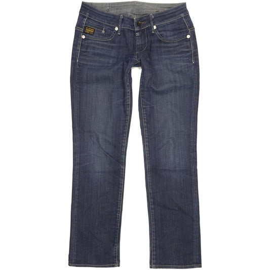 G-Star Midge Women Blue Straight Slim Stretch Jeans W30 L31