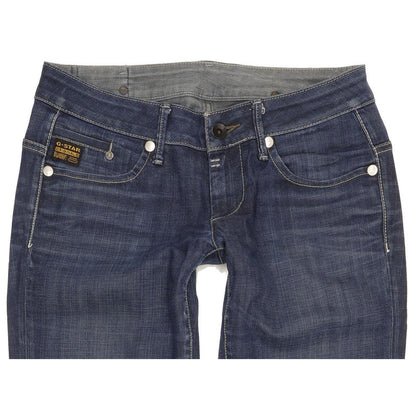 G-Star Midge Women Blue Straight Slim Stretch Jeans W30 L31