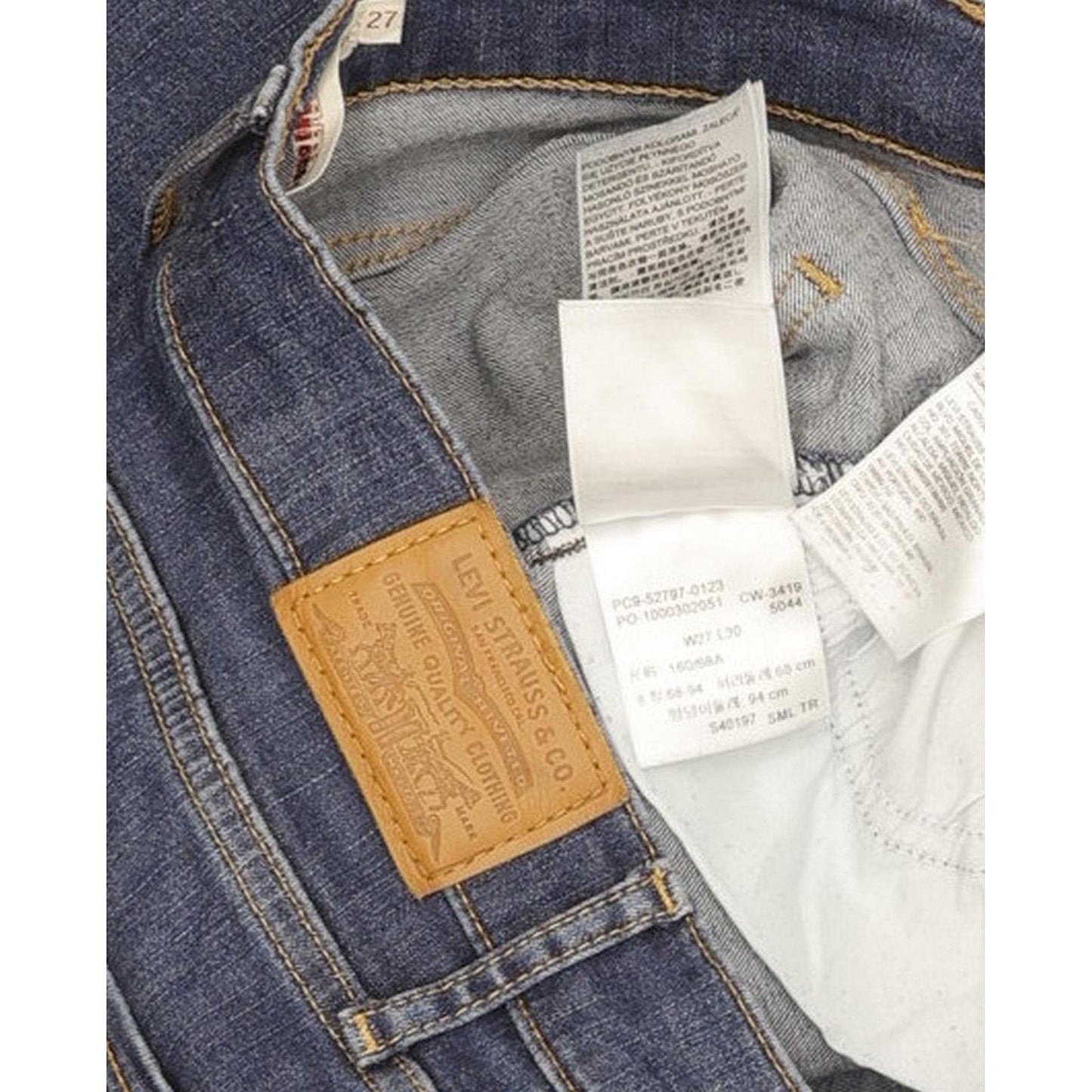 Levi's 720 Women Blue Skinny Slim Stretch Jeans W27 L30