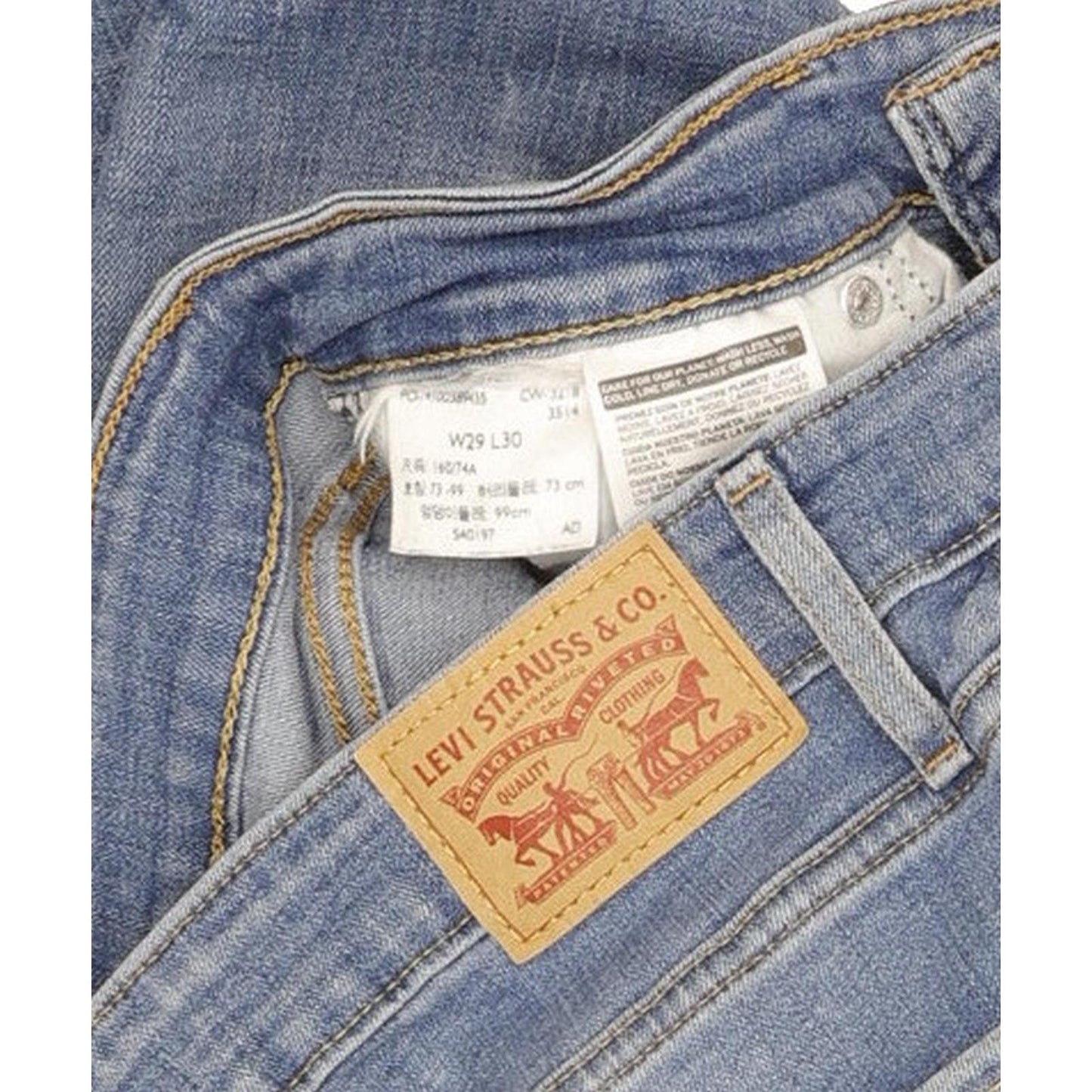 Levi's 721 Women Blue Skinny Slim Stretch Jeans W29 L29