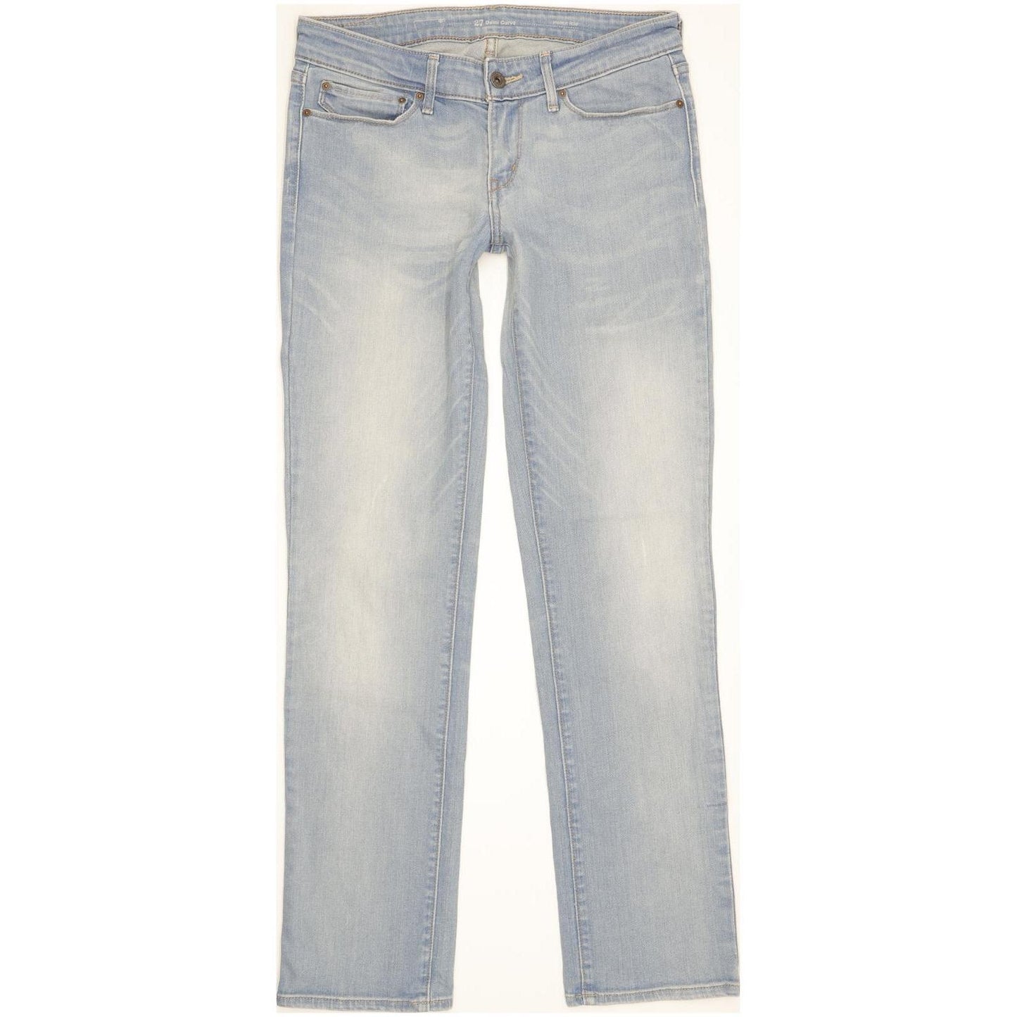 Levi's Demi Curve Women Blue Straight Slim Stretch Jeans W27 L30