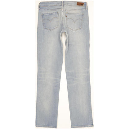 Levi's Demi Curve Women Blue Straight Slim Stretch Jeans W27 L30