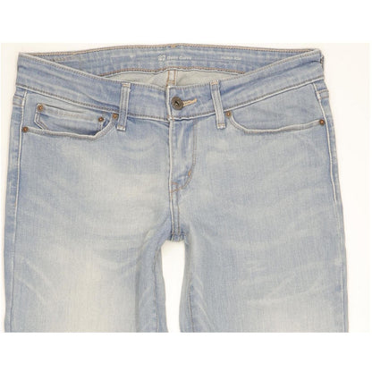 Levi's Demi Curve Women Blue Straight Slim Stretch Jeans W27 L30