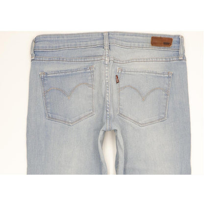 Levi's Demi Curve Women Blue Straight Slim Stretch Jeans W27 L30
