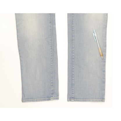 Levi's Demi Curve Women Blue Straight Slim Stretch Jeans W27 L30