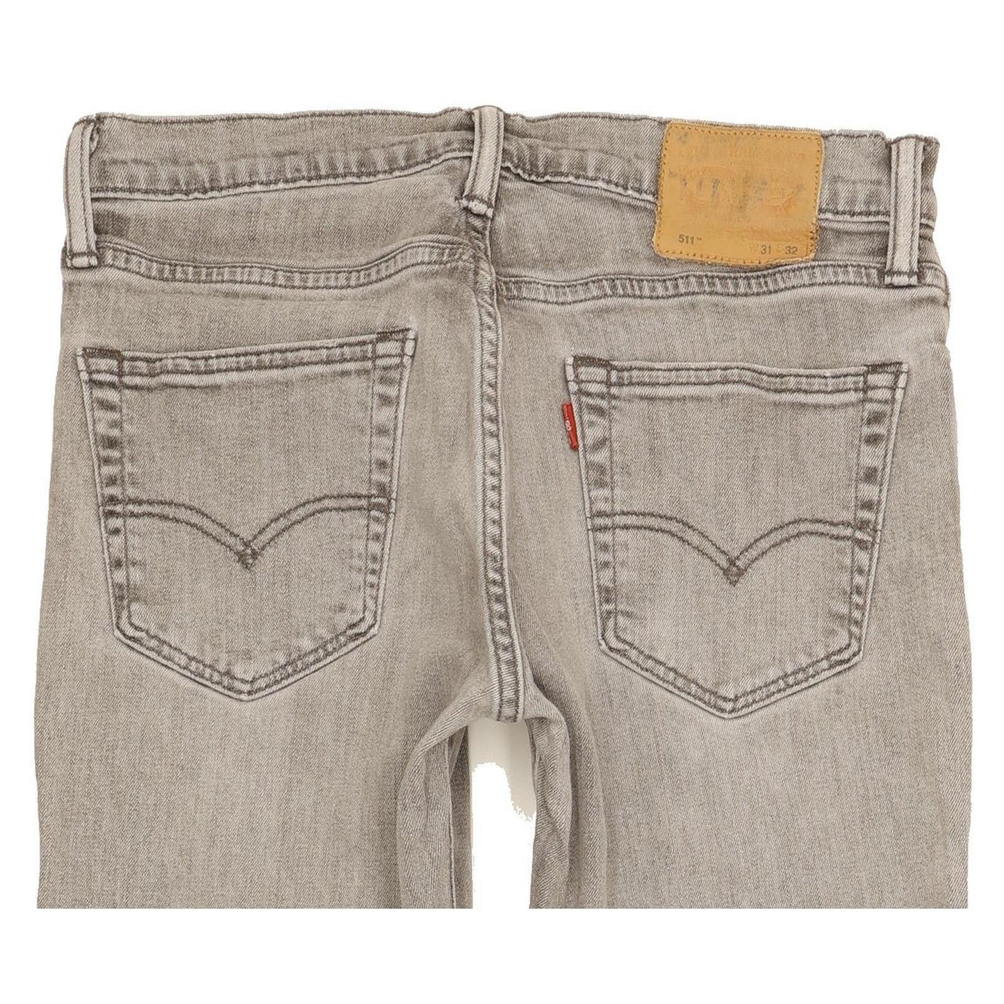 Levi's 511 Men Grey Straight Slim Stretch Jeans W31 L31