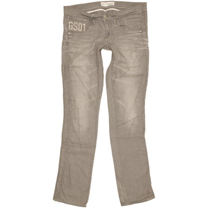 G-Star Saville Women Grey Straight Slim Stretch Jeans W31 L36