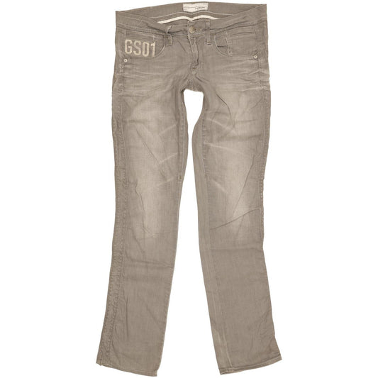 G-Star Saville Women Grey Straight Slim Stretch Jeans W31 L36