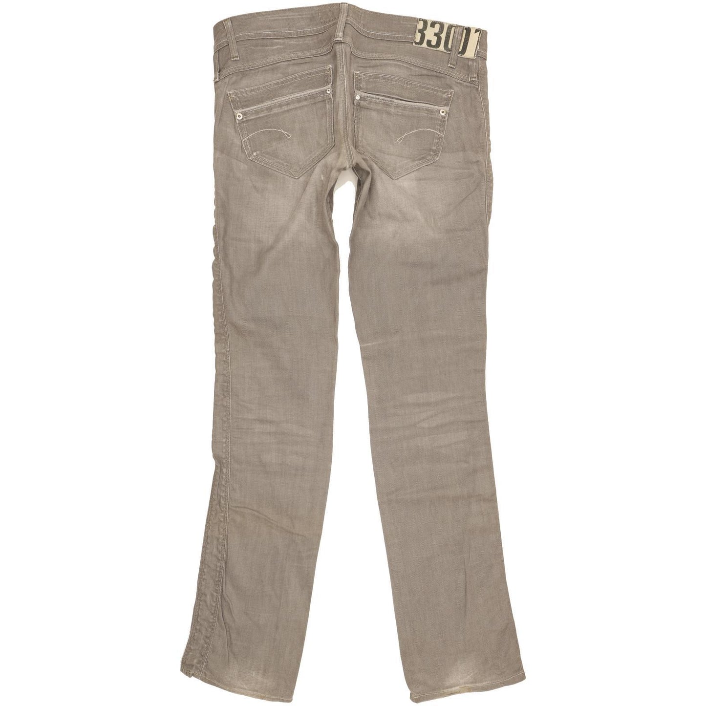 G-Star Saville Women Grey Straight Slim Stretch Jeans W31 L36