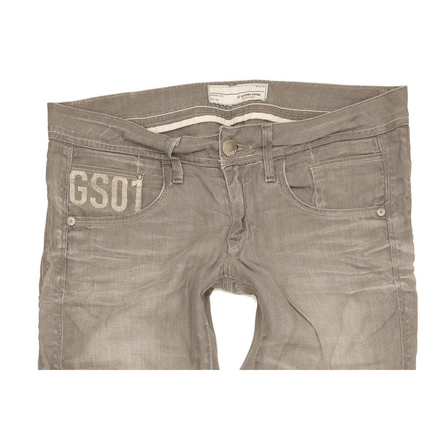 G-Star Saville Women Grey Straight Slim Stretch Jeans W31 L36