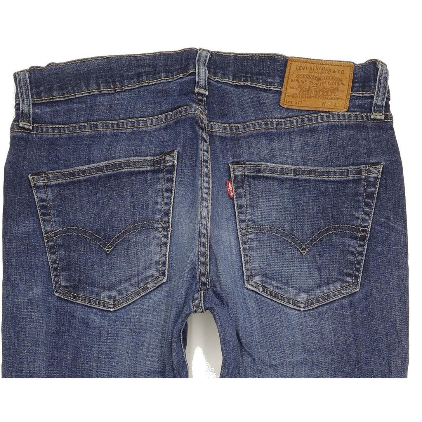 Levi's 511 Men Blue Straight Slim Stretch Jeans W33 L35