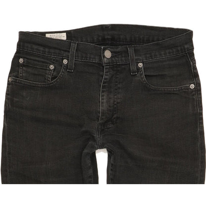 Levi's 512 Men Black Tapered Slim Stretch Jeans W30 L28