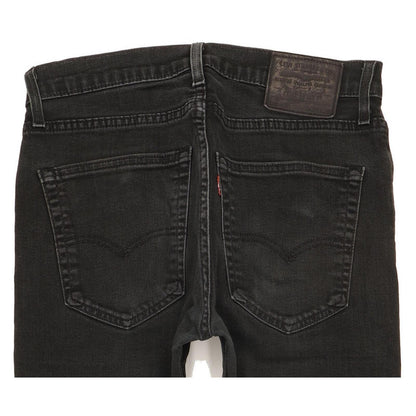 Levi's 512 Men Black Tapered Slim Stretch Jeans W30 L28