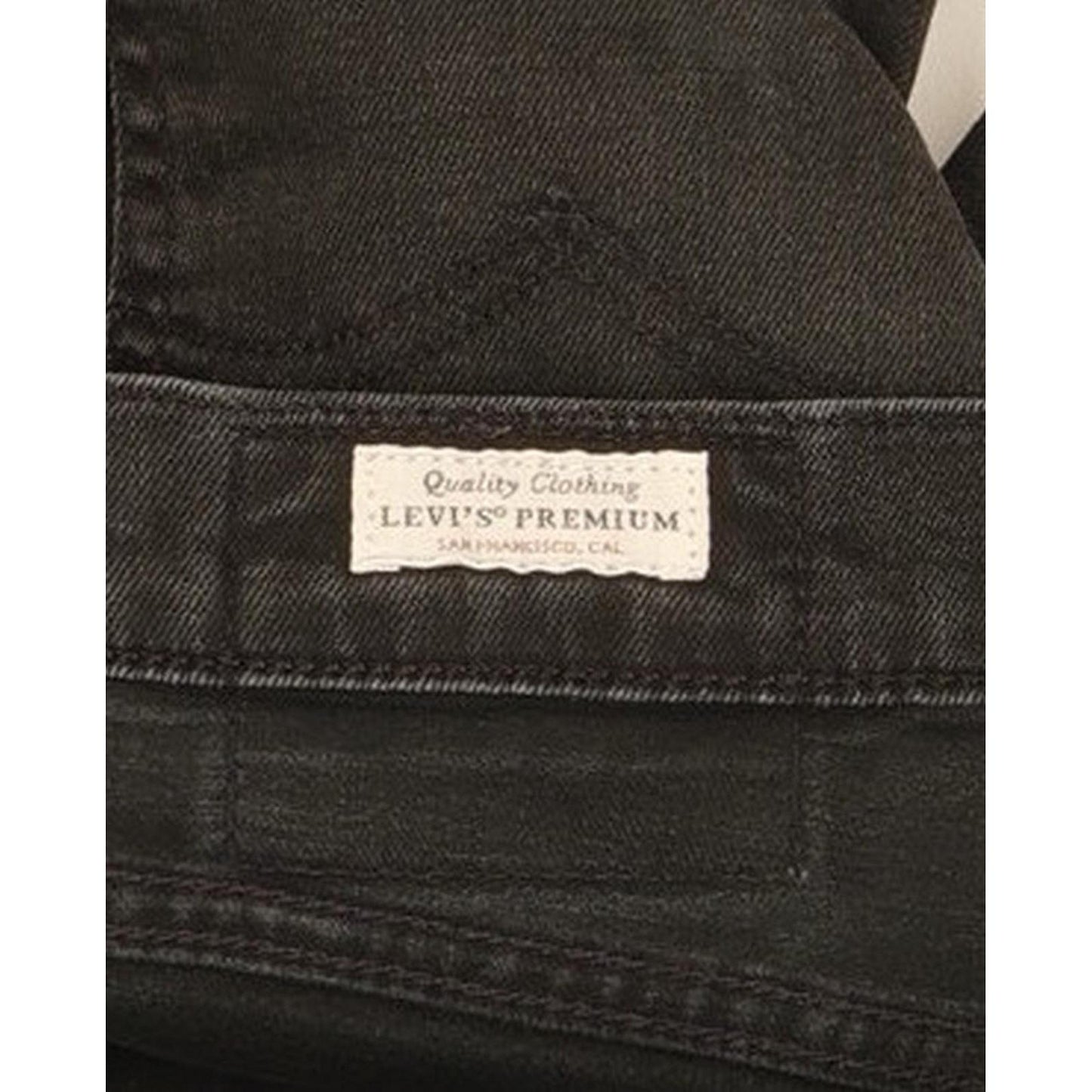 Levi's 512 Men Black Tapered Slim Stretch Jeans W30 L28