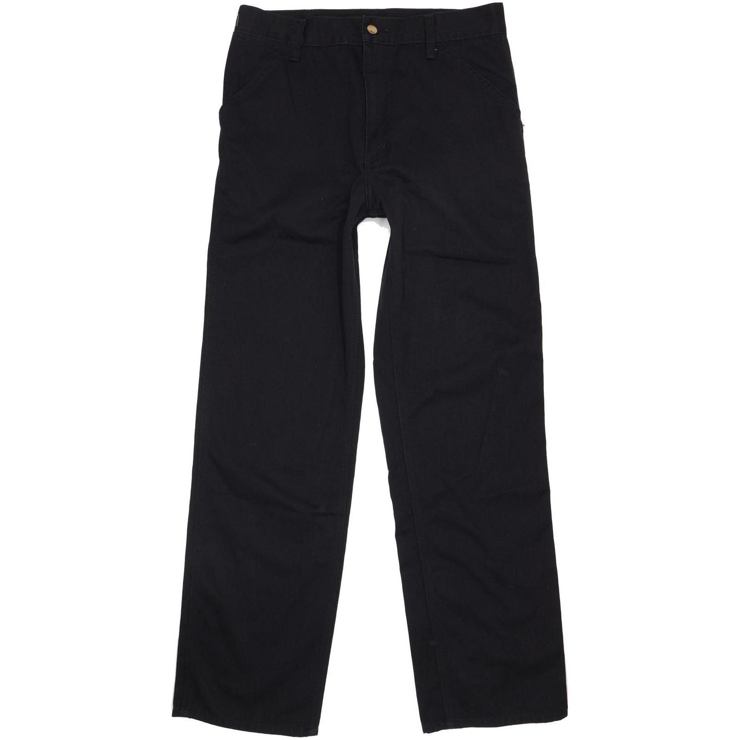 Carhartt Men Black Straight Regular Stretch Jeans W33 L33