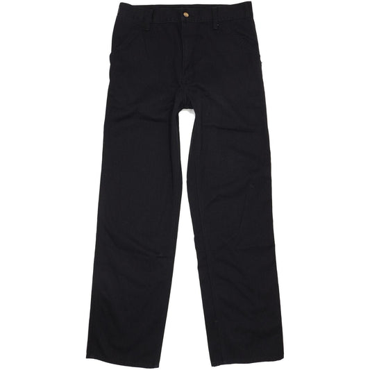 Carhartt Men Black Straight Regular Stretch Jeans W33 L33