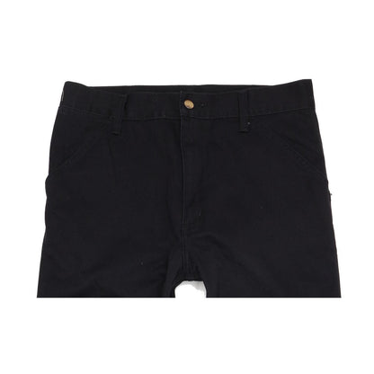 Carhartt Men Black Straight Regular Stretch Jeans W33 L33