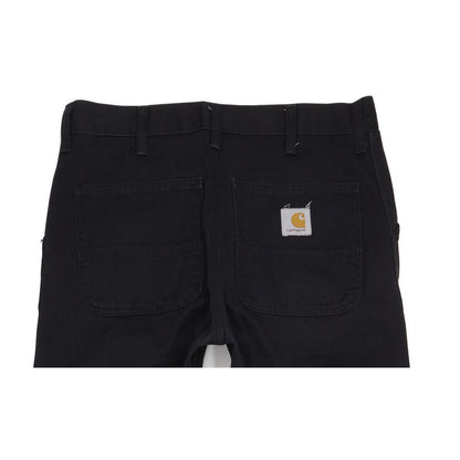 Carhartt Men Black Straight Regular Stretch Jeans W33 L33