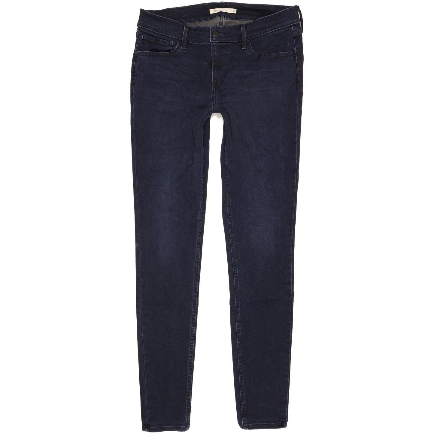 Levi's 710 Super Women Navy Skinny Slim Stretch Jeans W31 L32