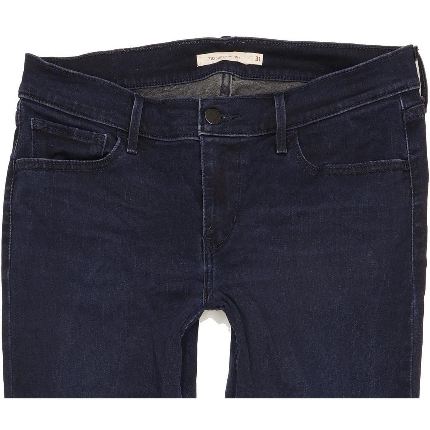Levi's 710 Super Women Navy Skinny Slim Stretch Jeans W31 L32