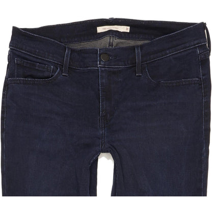 Levi's 710 Super Women Navy Skinny Slim Stretch Jeans W31 L32