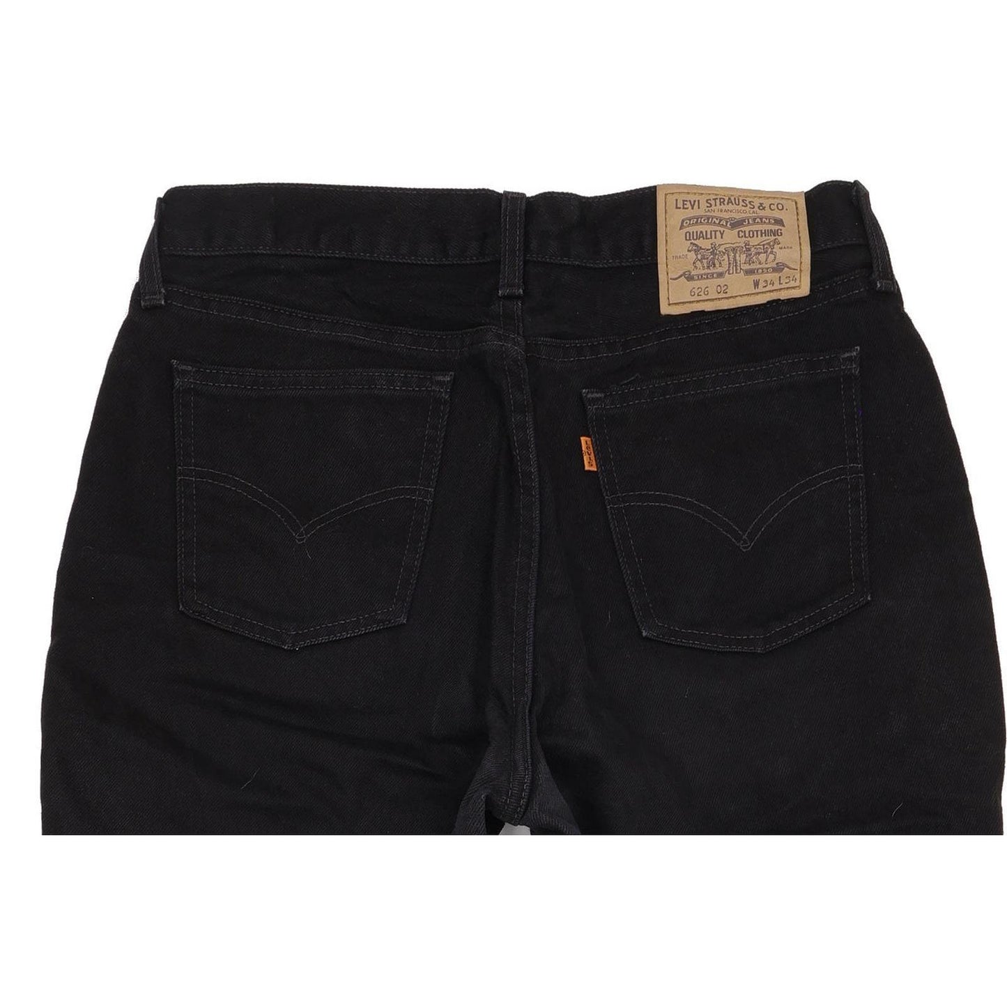 Levi's 626 Men Black Tapered Relaxed Jeans W33 L33