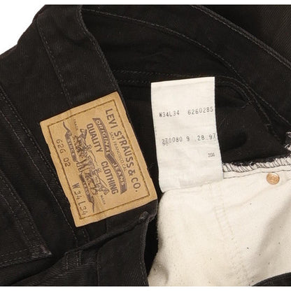 Levi's 626 Men Black Tapered Relaxed Jeans W33 L33