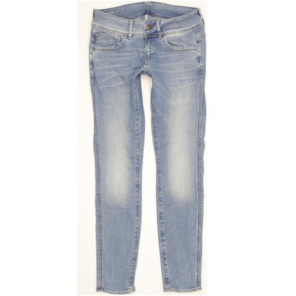G-Star Lynn Mid Women Blue Skinny Slim Stretch Jeans W28 L30