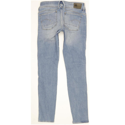 G-Star Lynn Mid Women Blue Skinny Slim Stretch Jeans W28 L30
