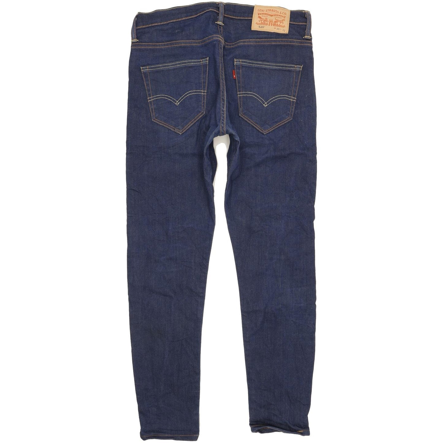 Levi's 520 Men Blue Tapered Regular Stretch Jeans W30 L29