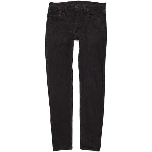 Levi's 512 Lo-Ball Men Black Tapered Slim Stretch Jeans W33 L33
