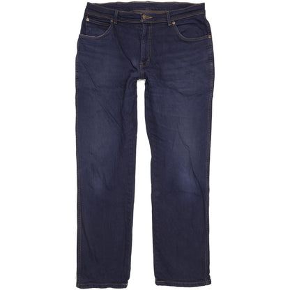 Wrangler Men Blue Straight Regular Stretch Jeans W33 L31