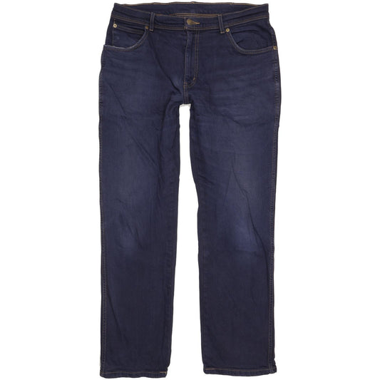 Wrangler Men Blue Straight Regular Stretch Jeans W33 L31