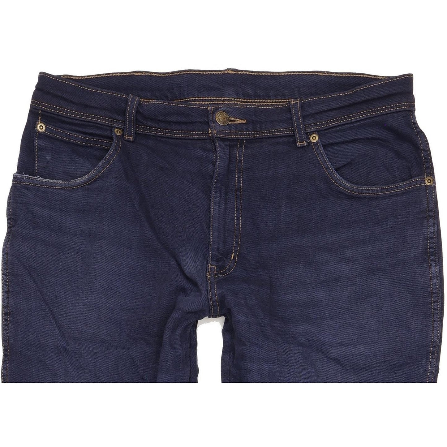 Wrangler Men Blue Straight Regular Stretch Jeans W33 L31