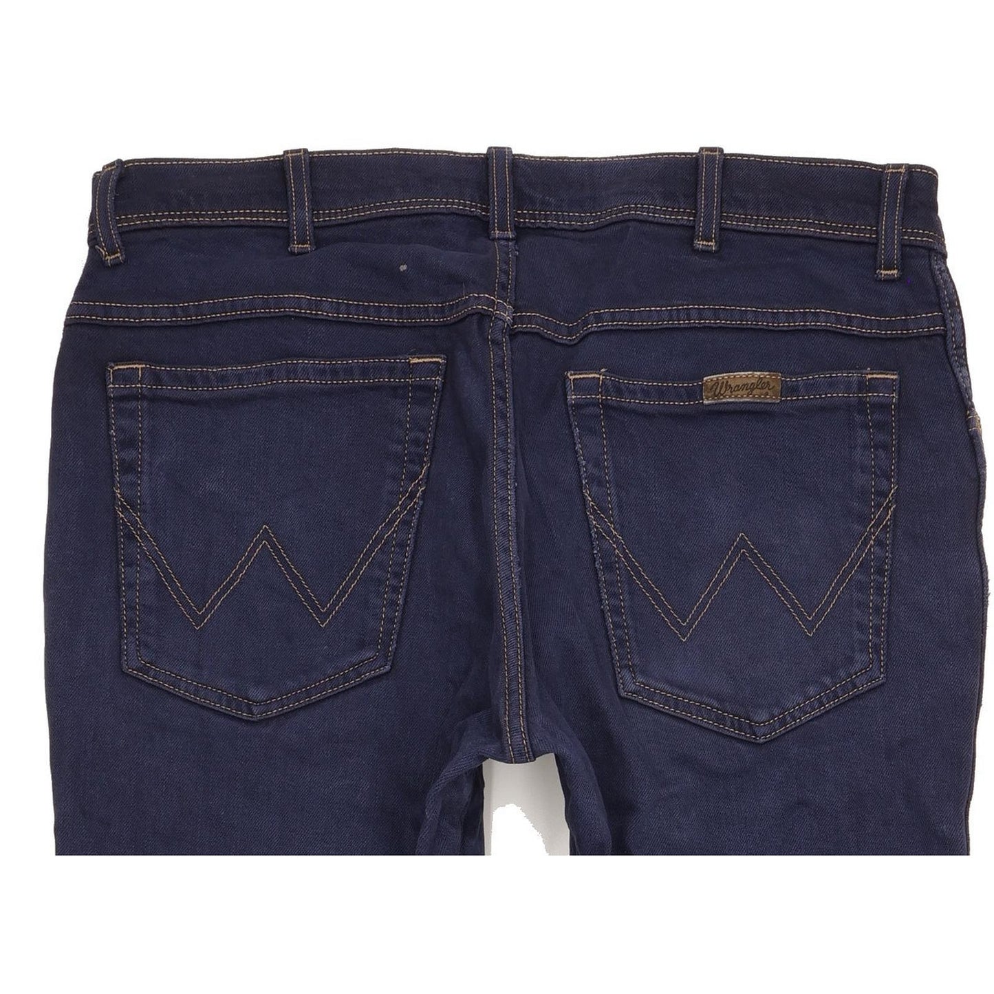 Wrangler Men Blue Straight Regular Stretch Jeans W33 L31
