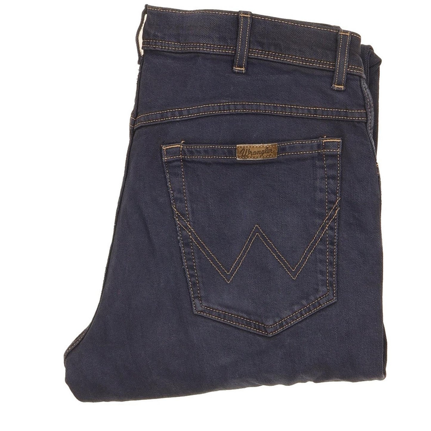 Wrangler Men Blue Straight Regular Stretch Jeans W33 L31