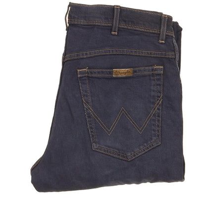Wrangler Men Blue Straight Regular Stretch Jeans W33 L31