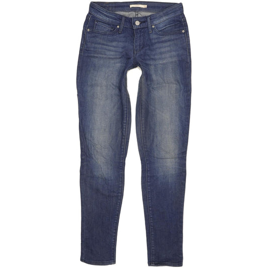 Levi's 711 Women Blue Skinny Slim Stretch Jeans W26 L31