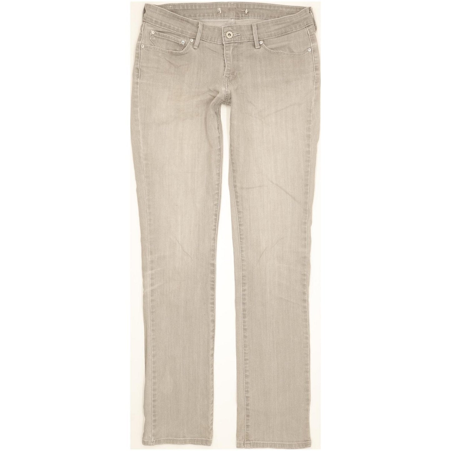 Levi's Women Grey Straight Slim Stretch Jeans W30 L33