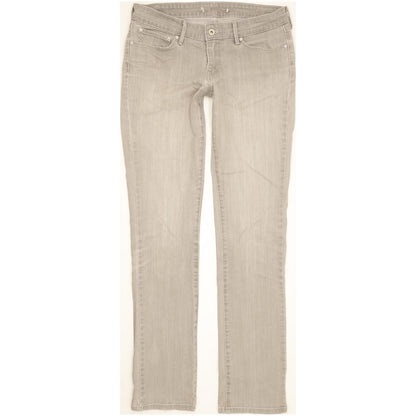 Levi's Women Grey Straight Slim Stretch Jeans W30 L33