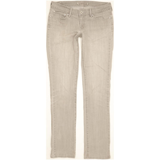 Levi's Women Grey Straight Slim Stretch Jeans W30 L33