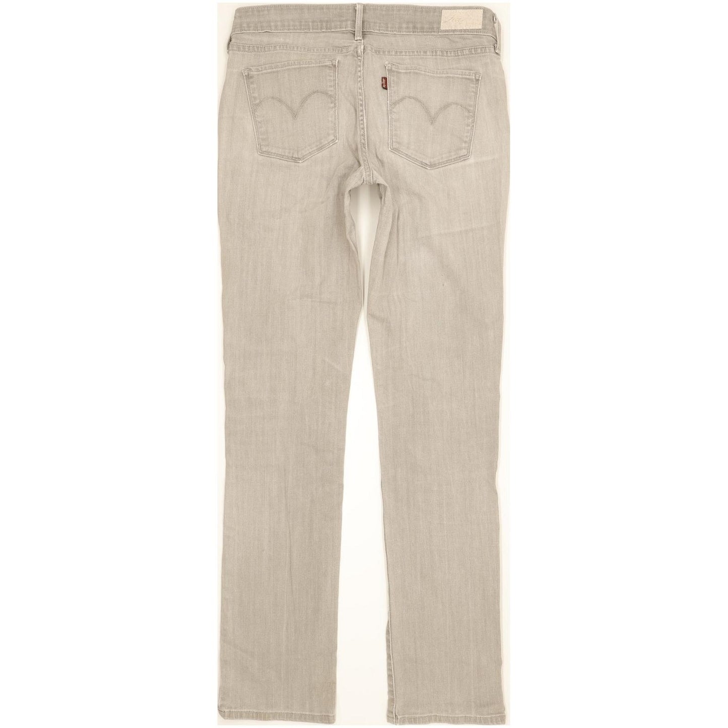 Levi's Women Grey Straight Slim Stretch Jeans W30 L33