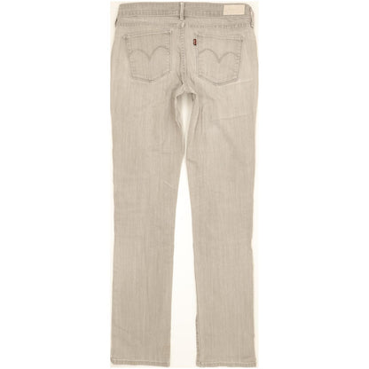 Levi's Women Grey Straight Slim Stretch Jeans W30 L33