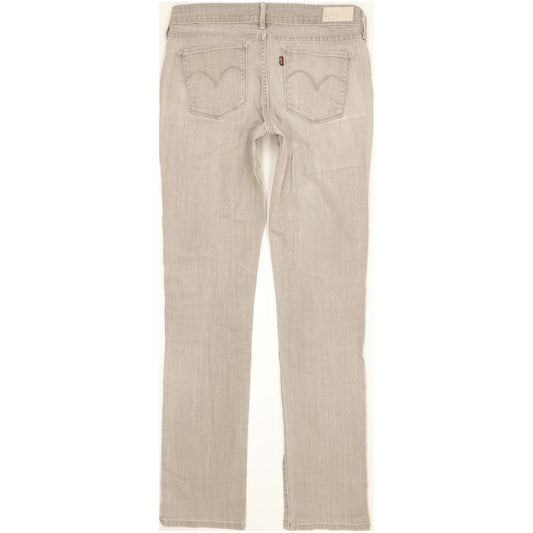 Levi's Women Grey Straight Slim Stretch Jeans W30 L33