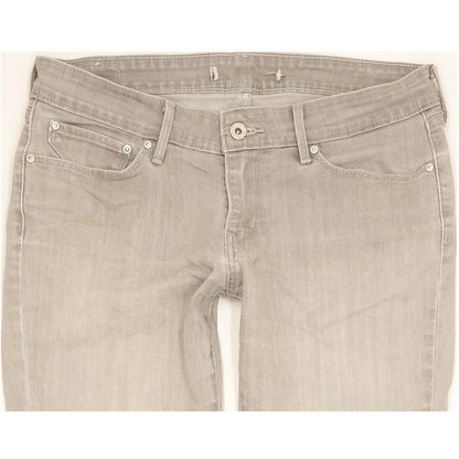 Levi's Women Grey Straight Slim Stretch Jeans W30 L33