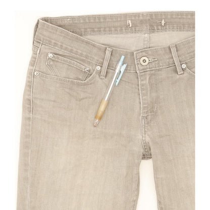 Levi's Women Grey Straight Slim Stretch Jeans W30 L33