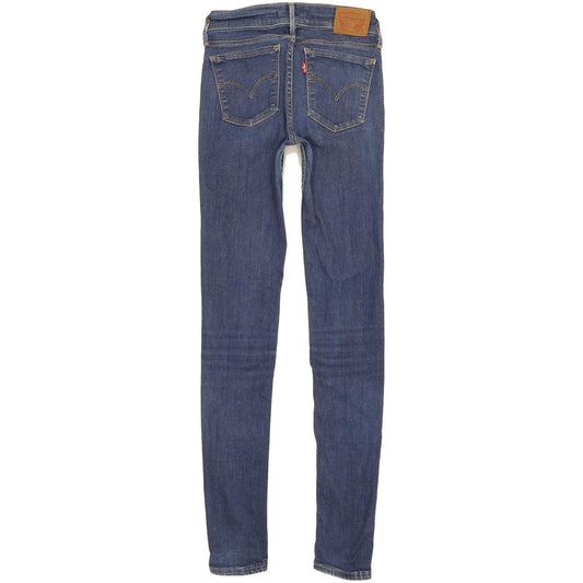 Levi's 710 Super Women Blue Skinny Slim Stretch Jeans W24 L31
