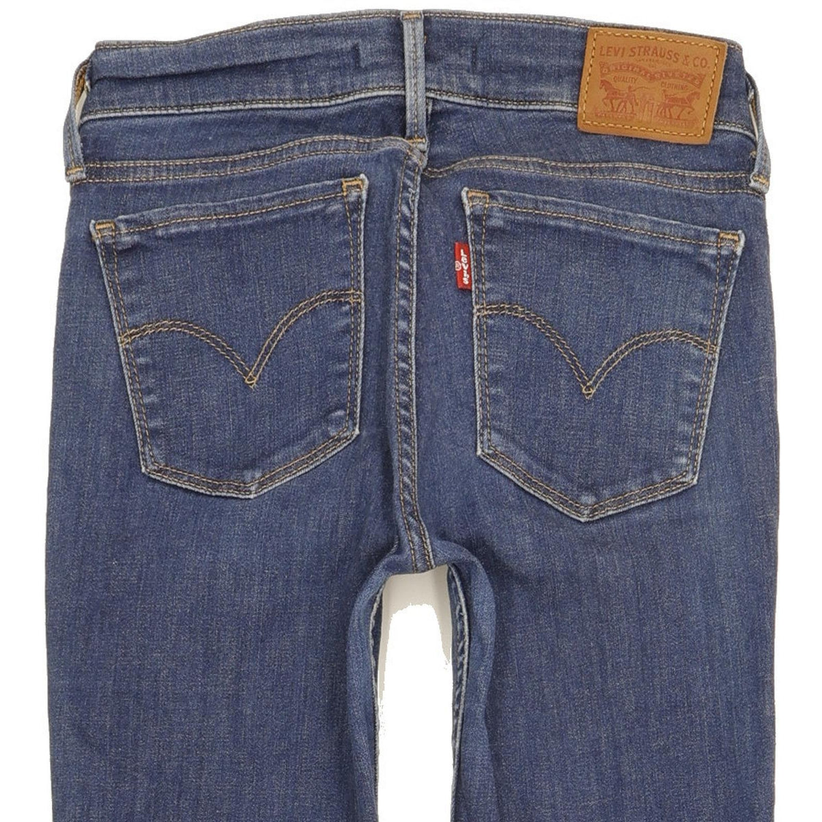 Levi's 710 Super Women Blue Skinny Slim Stretch Jeans W24 L31