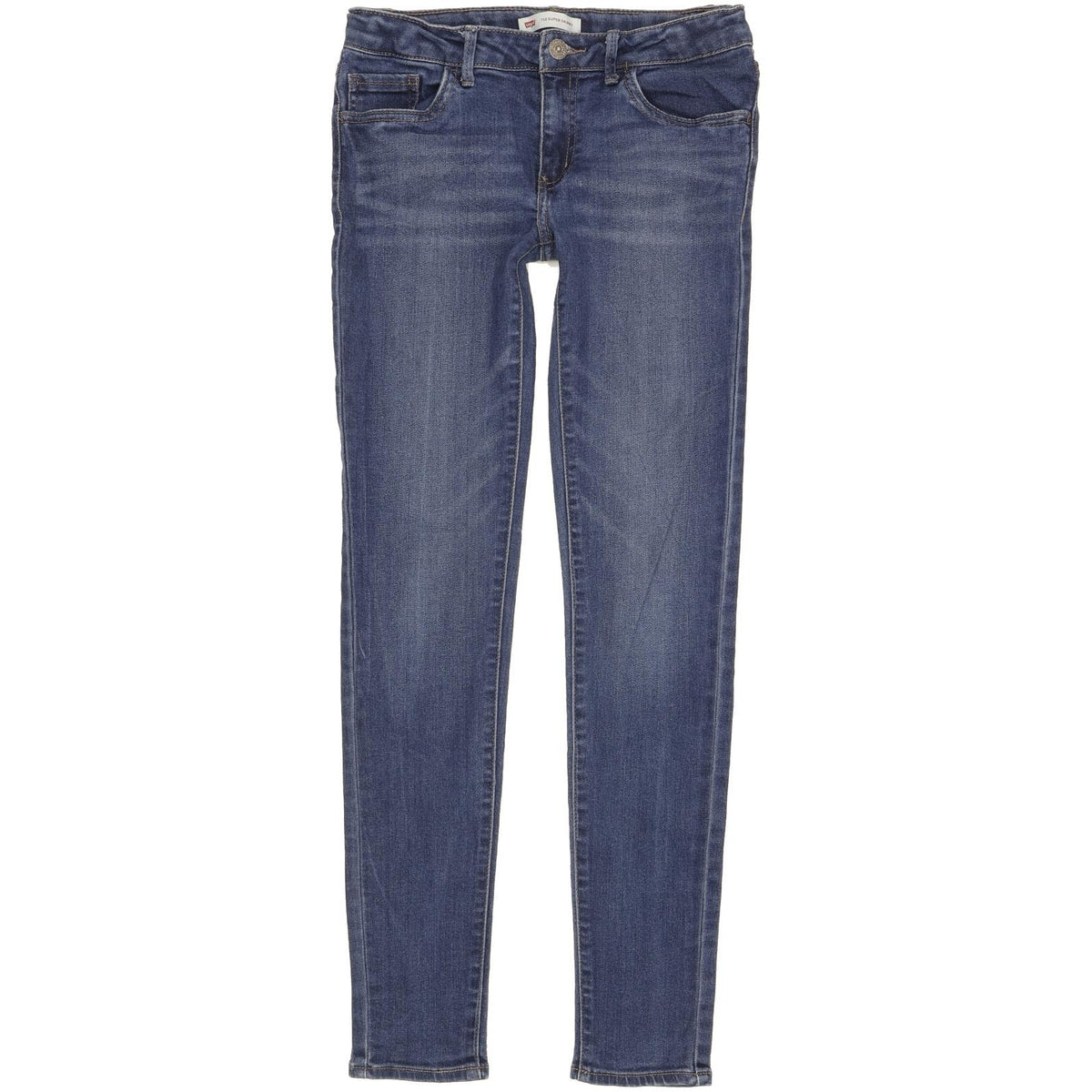 Levi's 710 Girls Women Blue Skinny Slim Stretch Jeans W26 L29