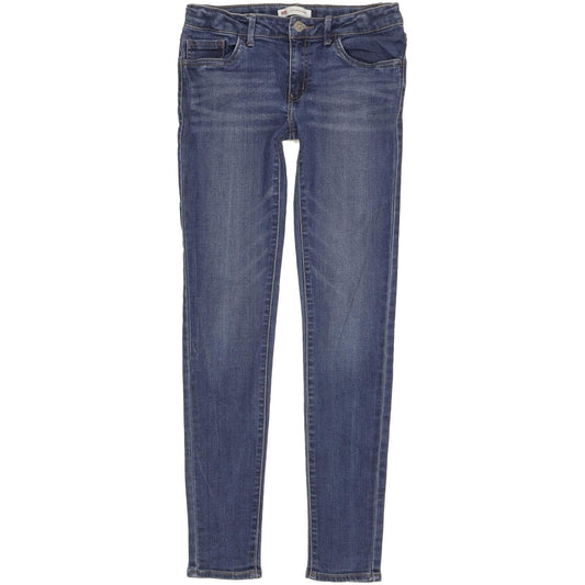 Levi's 710 Girls Women Blue Skinny Slim Stretch Jeans W26 L29